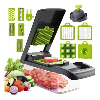 Picadora de verduras con 8 cuchills reemplazables. 15 en 1